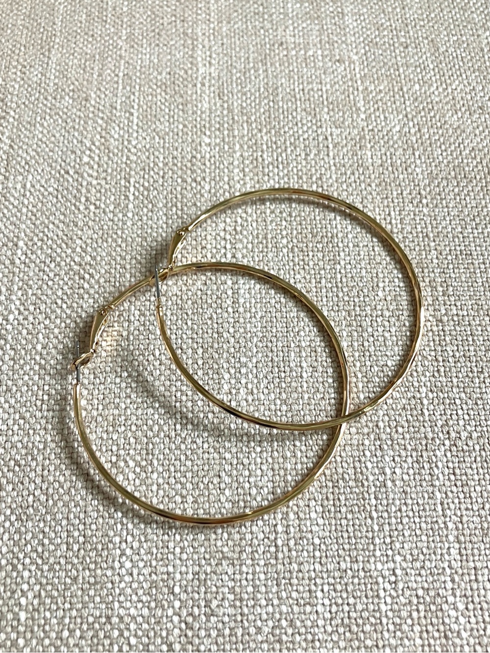 Francesca's Collections Large Gold Hoop Earrings